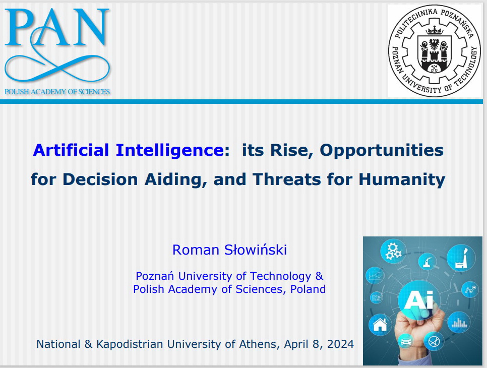 Παρουσίαση του καθηγητή Roman Slowinski (.pdf file)